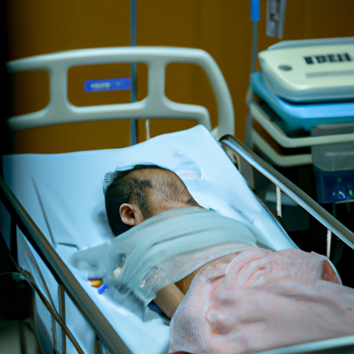 צילום של תינוק במיטת בית חולים מוקף בצוות רפואי לצורך הליך ברית מילה.